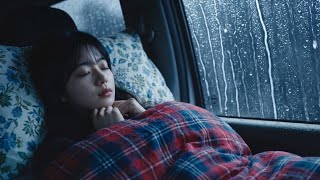Heavy Rain on Car Window at Night | 3 Hours Cozy Car Sleep Sounds & Insomnia Relief
