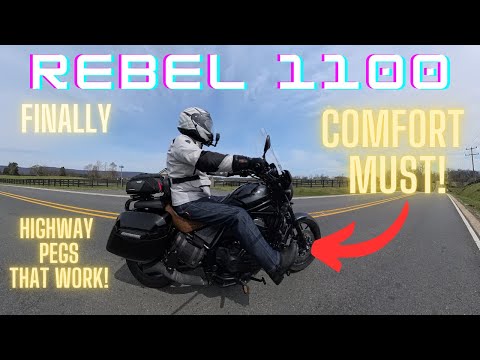 Rebel 1100 Highway Pegs: QualMounts THE BEST!!! 2025
