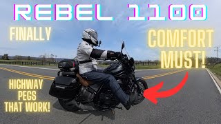 Rebel 1100 Highway Pegs: QualMounts THE BEST!!! 2025 @ontherebel11