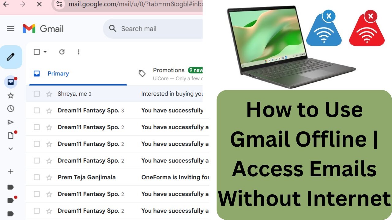 How to Use Gmail Offline | Access Emails Without Internet - YouTube