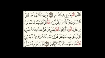 سورة الزمر آية٣٨ #سورةالفاتحة #اكسبلور #المصحف #سورةالكوثر #لايك #سورةالاخلاص #تيك_توك #حالات_واتس