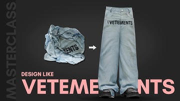 Design Like Vetements (Baggy Jeans) | CLO3D Absolute Beginner Tutorial