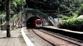 【箱根登山鉄道】塔ノ沢駅に発着する登山電車【深沢銭洗弁天】