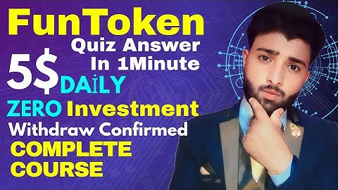 Fun Token Telegram Airdrop🤑|| Fun Token Answer Issue | Fun Token Quiz Answers 💰|| mrukofficial1 #FUN