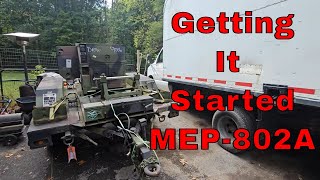 Getting my Auction MEP802A Generator Started  First Start