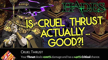 Can Cruel Thrust actually be good with Zag sword?! /Hades/
