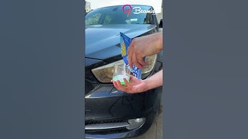 Simple Car Light Cleaning Hack #quick #carlights #cleaning #trick