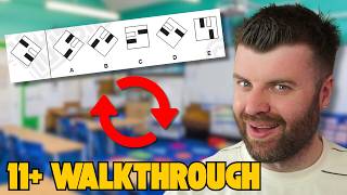 11 + Spatial Reasoning Rotation Questions Made EASY! [Top Technique!]
