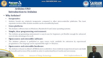 Lecture Video 15CS81 Module 5 IoT PDaE A UNO R Pi SCCities Part1 RB