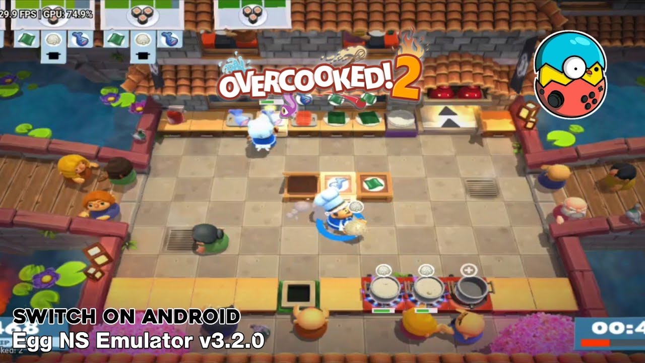 Overcooked! 2 (Switch) Android Gameplay Egg NS Emulator v3.2.0 YouTube