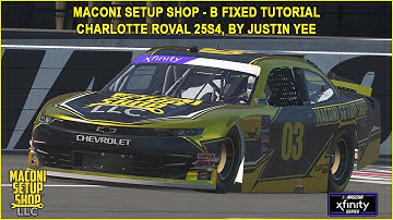 iRacing Maconi B-Fixed Charlotte Roval Guide to Qualifying and Race 25S4