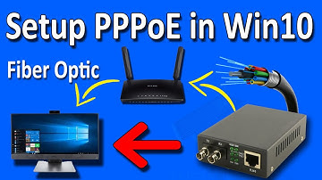 How to Set Up a PPPoE Connection in Windows 10 Directly From Fiber Optic Converter