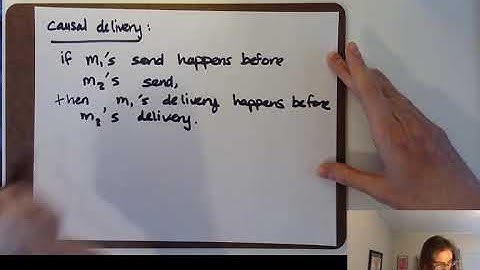 CSE138 (Distributed Systems) L6: recap of delivery vs. receiving; recap of FIFO delivery; ...