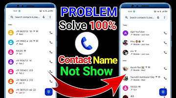 How To Solve Contact Name Not Showing In Redmi || Google Contacts Not Showing In Android Phone