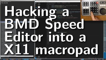 Hacking a BMD Speed Editor keypad into an X11 macropad