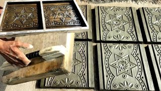 DIY how to making Tile | DIY tile with Cement concrete |beautiful tiles making with Cement concrete