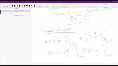 2.2 Transpose of a Matrix