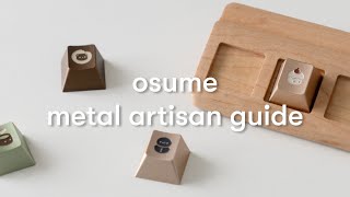 osume metal artisan keycaps - adjustment guide