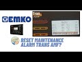 How to reset Maintenance Alarm in TransAMF? || EMKO