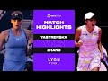 Dayana Yastremska vs. Zhang Shuai | 2022 Lyon Final | WTA Match Highlights