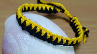 how to make easy bracelets / macrame bracelets from crochet thread / Macrame bracelets