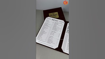Mẫu menu bìa da màu siêu sang cực yêu được sử dụng rộng rãi tại: nhà hàng, quán cafe,... #inmenu