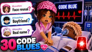 Saving 30 Code Blues While Exposing My Secrets... 🤫| Roblox Maple Hospital