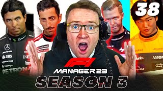 INSANE 2025 DRIVER TRANSFERS. WORLD CHAMPION FIRED?! - F1 Manager 2023 CAREER MODE EP 38