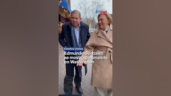 Edmundo González Urrutia se mostró caminando por Washington