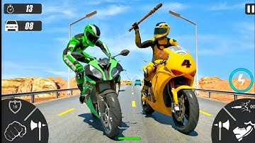 Bike Attack Racing : Bike games - Kick & Shoot In Bike Attack Gameplay