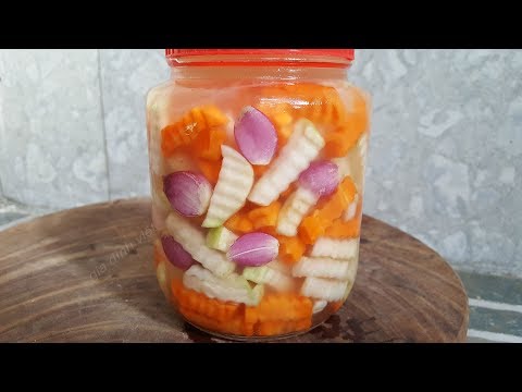 Cách làm dưa món 3 ngày là ăn được giòn ngon đón Tết cổ truyền