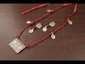 Simple Necklace making tutorial with Minimum Requirements || Ananya Mondal