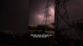 No Plan. No Umbrella. Just Rain, Thunder & Main Character