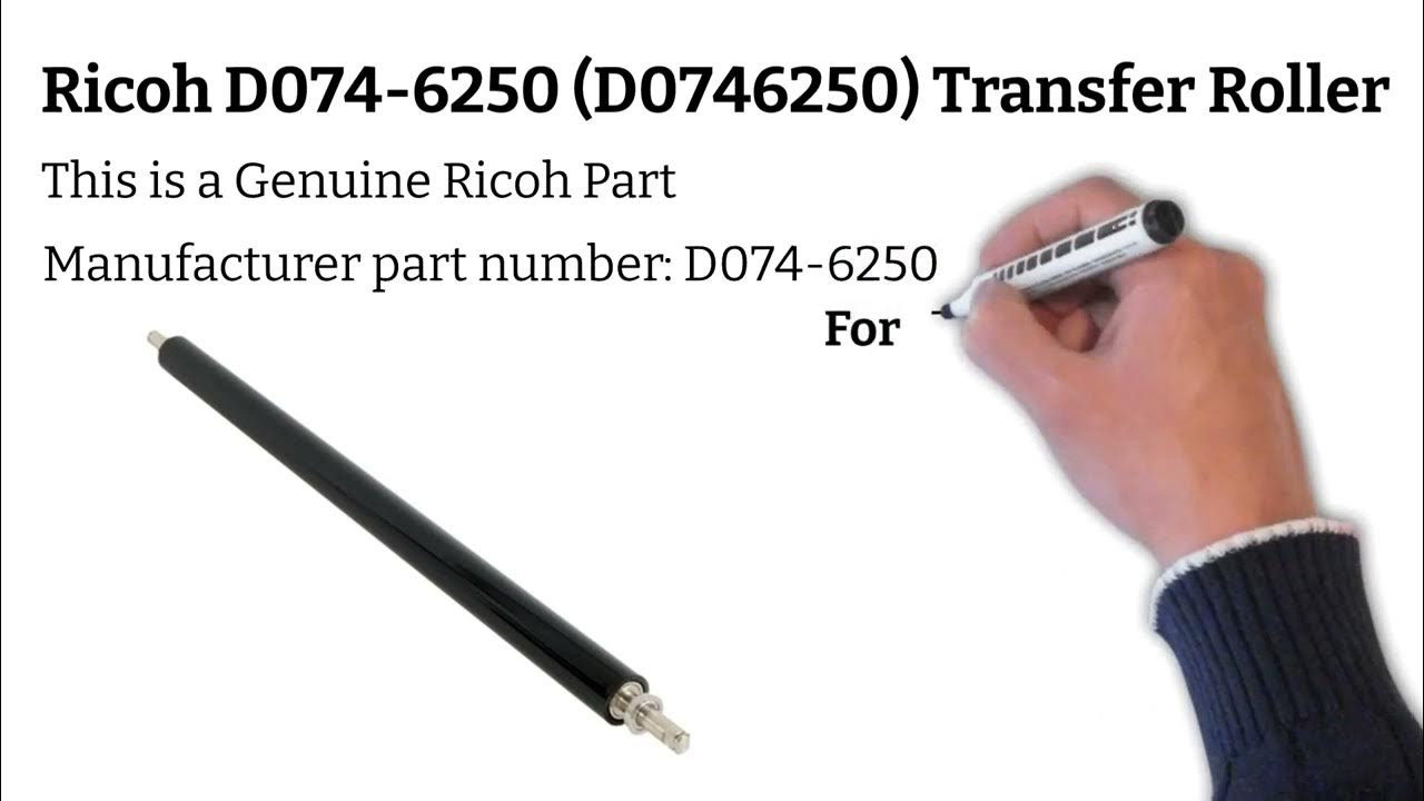 Ricoh D0746250 D0746250 Transfer Roller YouTube