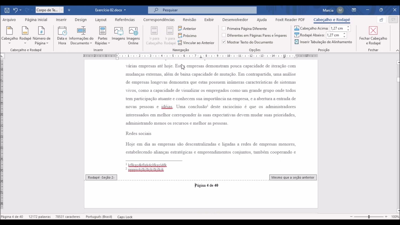 Dicas - Quebras de seção no Word - YouTube
