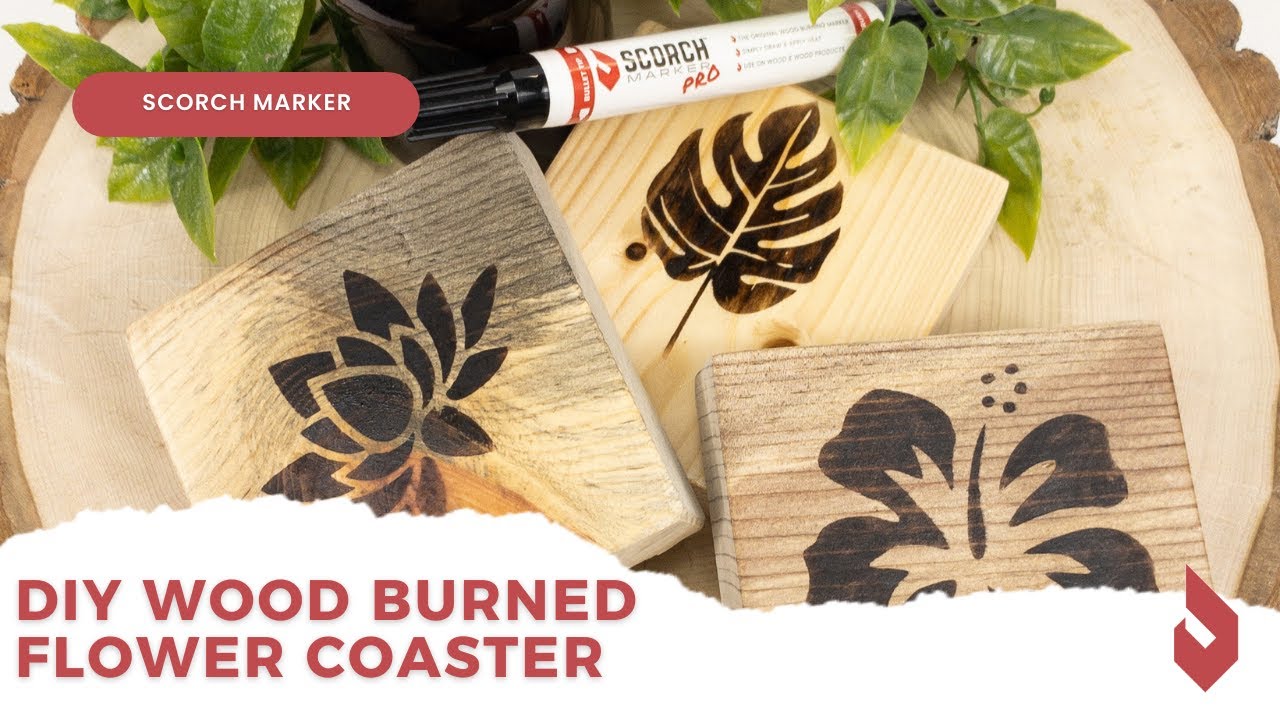  Scorch Marker Date Night DIY Woodburning Bundle, Includes 2  (2mm), 4 Sourwood Wood Slices, Heart Stencil Kit - Perfect for Creating  Custom Coasters and Ornaments On Your Special Date
