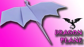 How To Make A Paper Dragon Plane Flying Super Origami Dragon Paper Plane