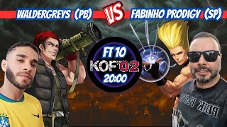 WALDERGREYS (PB) vs FABINHO PRODIGY (SP) - FT10 #kof2002 #fightcade2