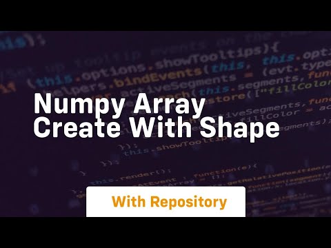 numpy array create