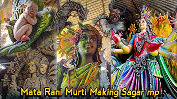 mata rani murti making vishwakarma art sagar mp❤️ || durga murti|| the vlogger mp15