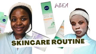 MY SKIN CARE ROUTINE WITH NIVEA PRODUCTS #roadto2k #acne #skincareroutine