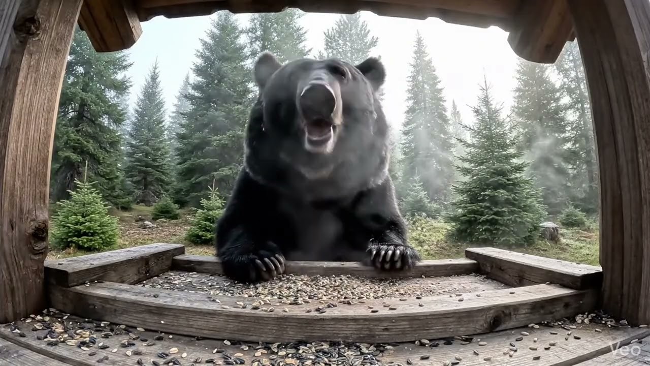 Black Bear at the Bird Feeder Meditation: Study #80