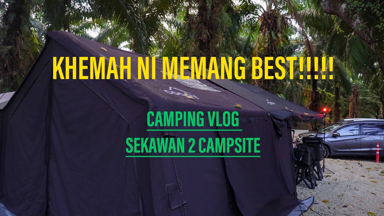 First Night Camping with Coody Tent | ASMR Malaysia | Sekawan Campsite 2