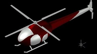 how to make helicopter in Autocad