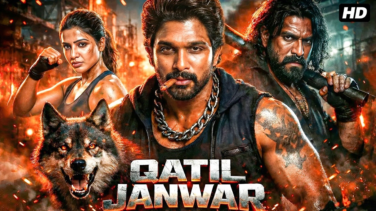 Qatil Janwar Full HD Movie | Allu Arjun & Samantha New 2026 Action Blockbuster | Hindi Dubbed