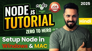 Node JS tutorial in Hindi #2 Node js Setup | Windows and macOD both
