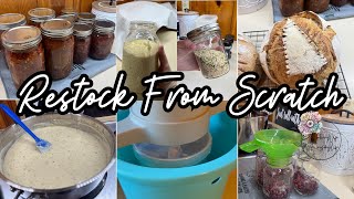 Restocking My Pantry & Freezer From Scratch || No Food Waste Preservation~ Weekly Kitchen Restock