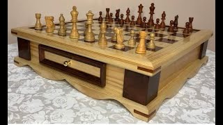 Chess Board With Drawers  DIY  WoodWorking .