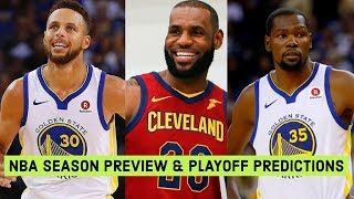 2017-2018 NBA Season Preview! NBA Playoff Predictions! Who Wins The Title?