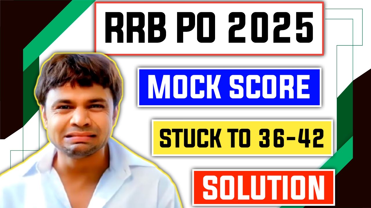 📢 RRB PO Prelims 2025 Mock Score Jump from 36 to 50+ FAST!"😱 - YouTube